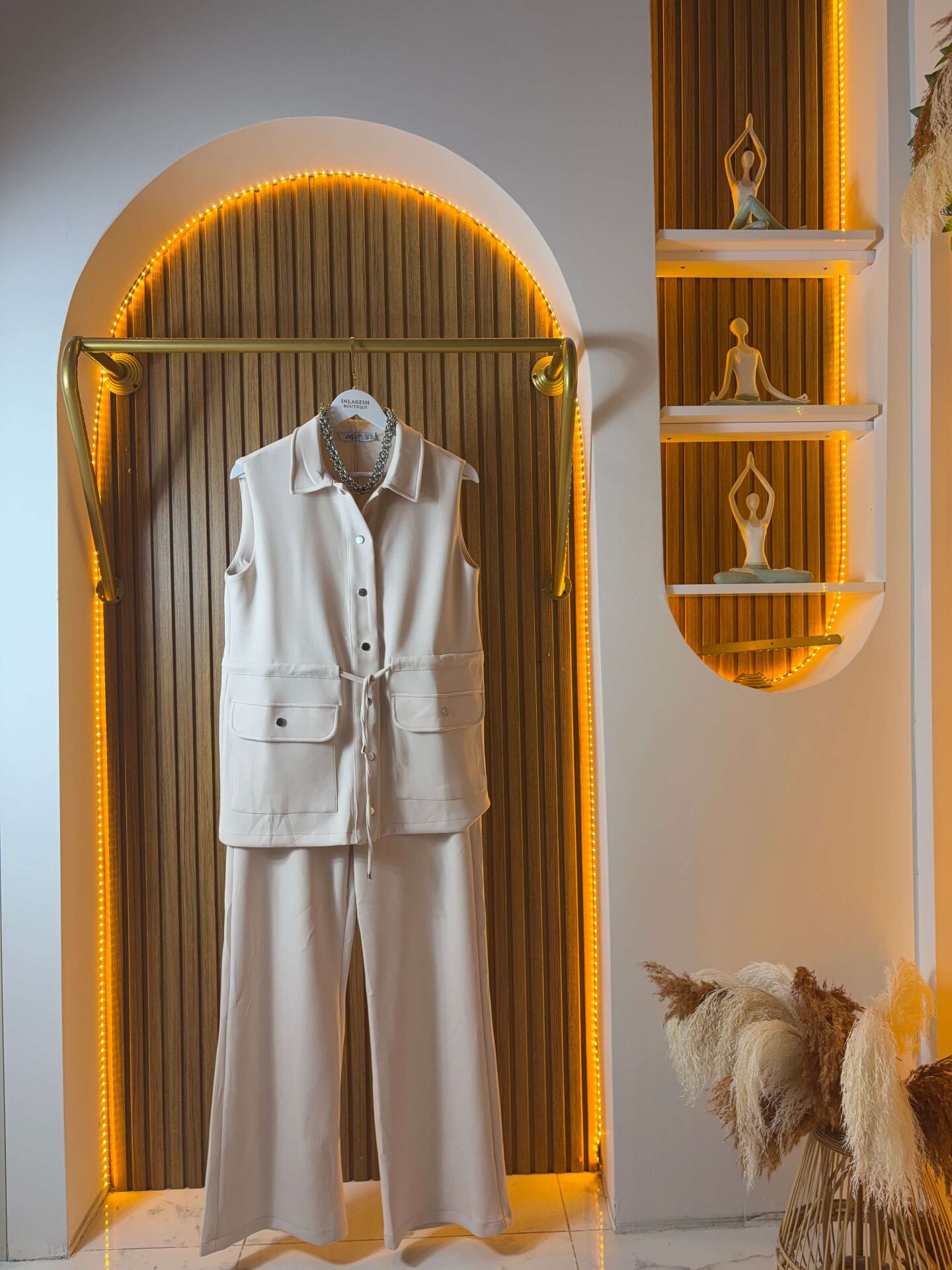 Modal Çıtçıtlı Kadın Yelek Takım