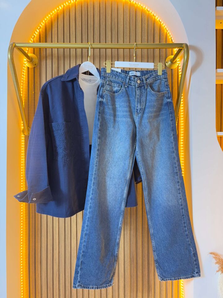 Mavi straight Kadın Jean