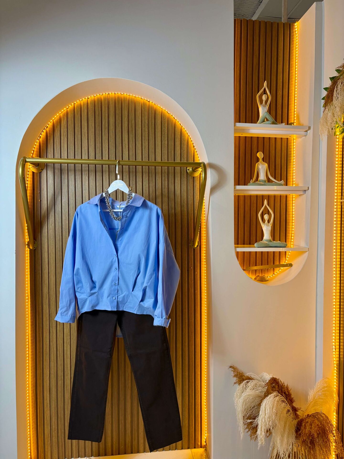 Mavi Poplin Gömlek – Oversize Rahat Kesim Şık Kadın Gömlek