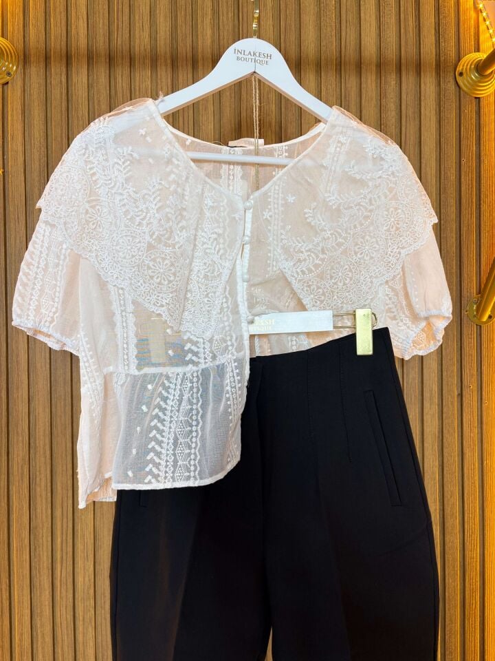 Yüksek Bel Siyah Kumaş Pantolon