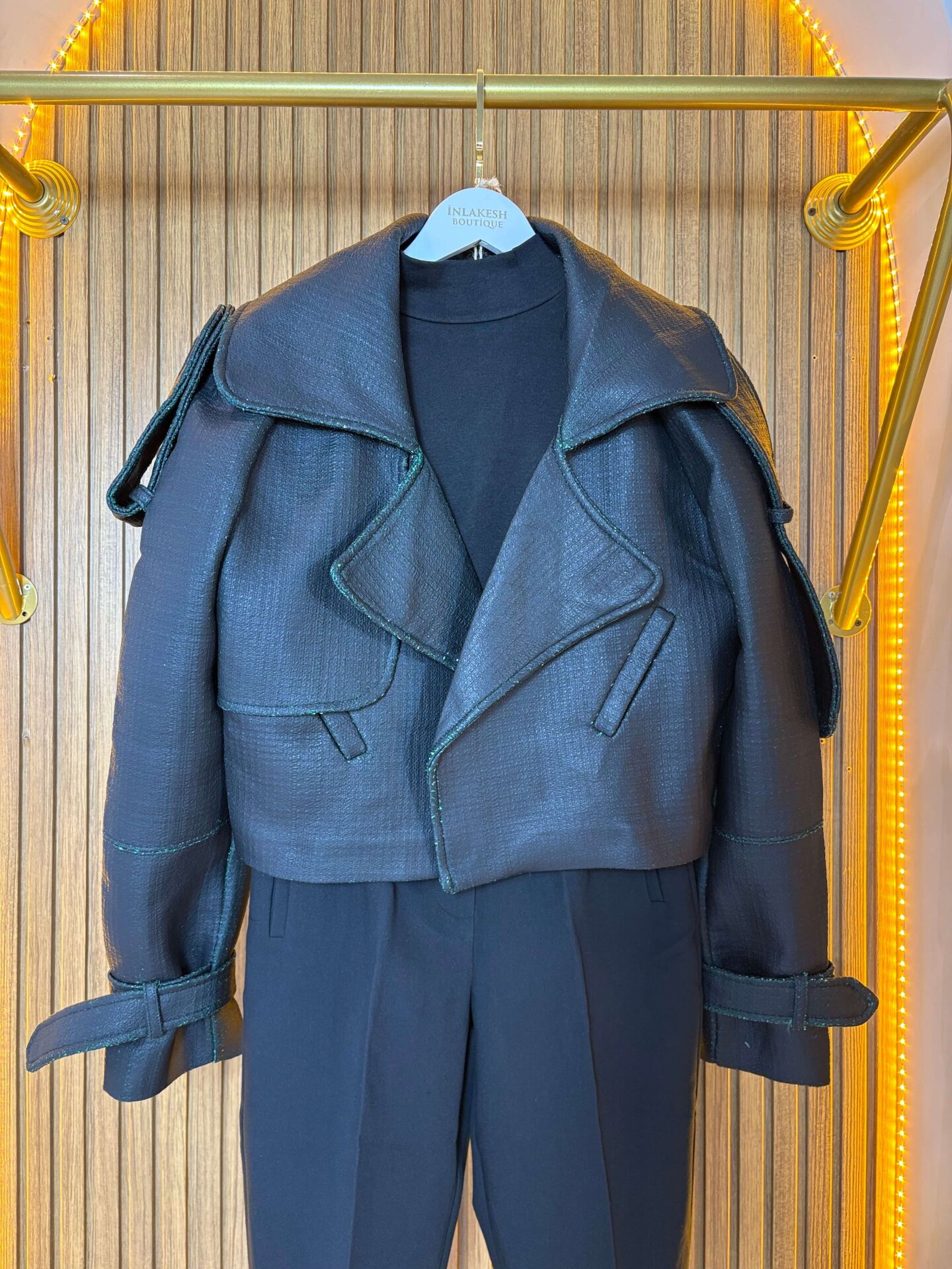 Kadın Oversize Kısa Trenç Ceket