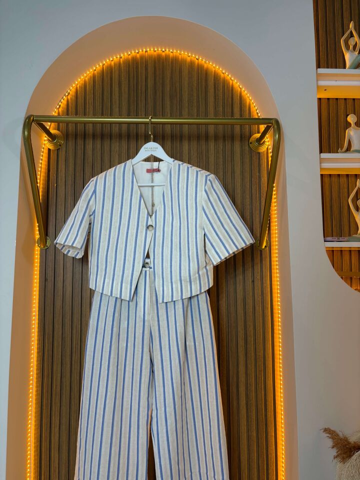 Kadın Çizgili İkili Takım