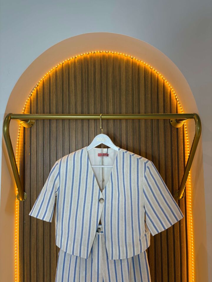 Kadın Çizgili İkili Takım