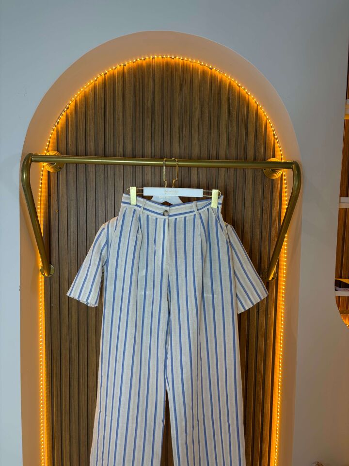 Kadın Çizgili İkili Takım