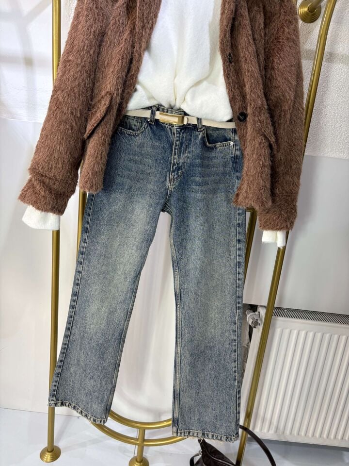 Vintage Mavi Jean Pantolon
