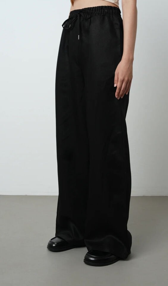 Siyah Taş Detaylı Kimono Takım