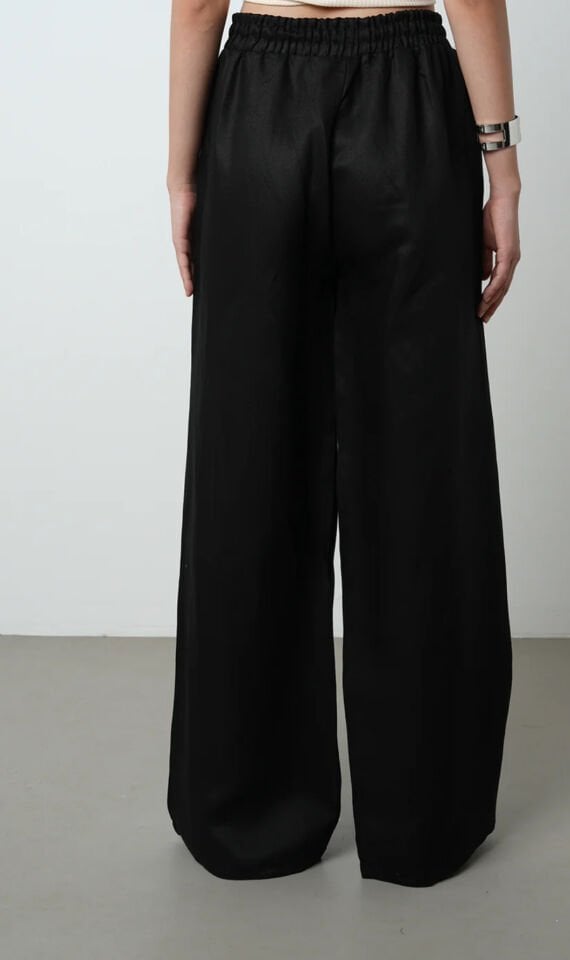 Siyah Taş Detaylı Kimono Takım