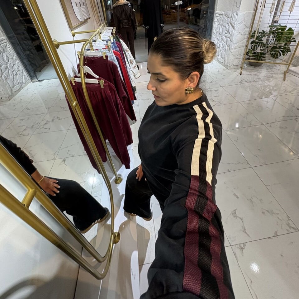 Modal Kumaş Şerit Detaylı Eşofman Takımı