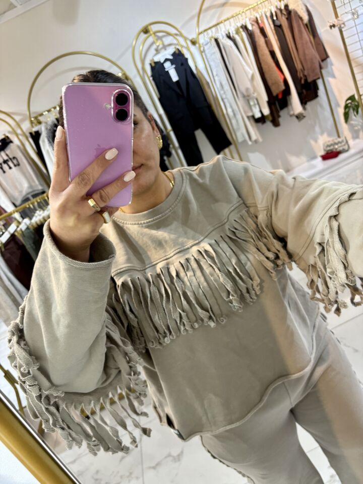 Püsküllü Oversize Eşofman Takımı