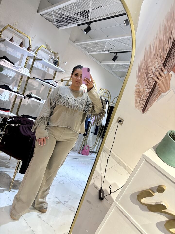 Püsküllü Oversize Eşofman Takımı