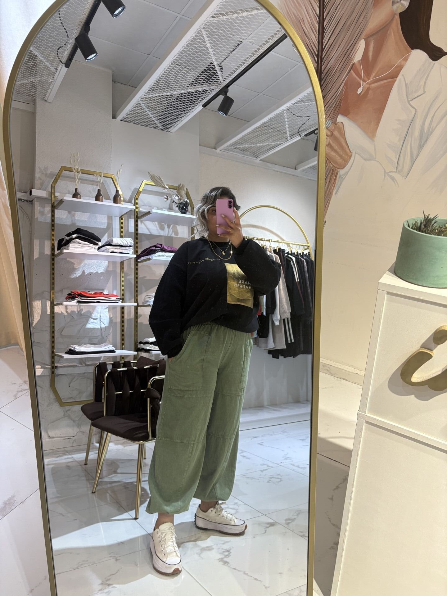 Yeşil Salaş Pantalon