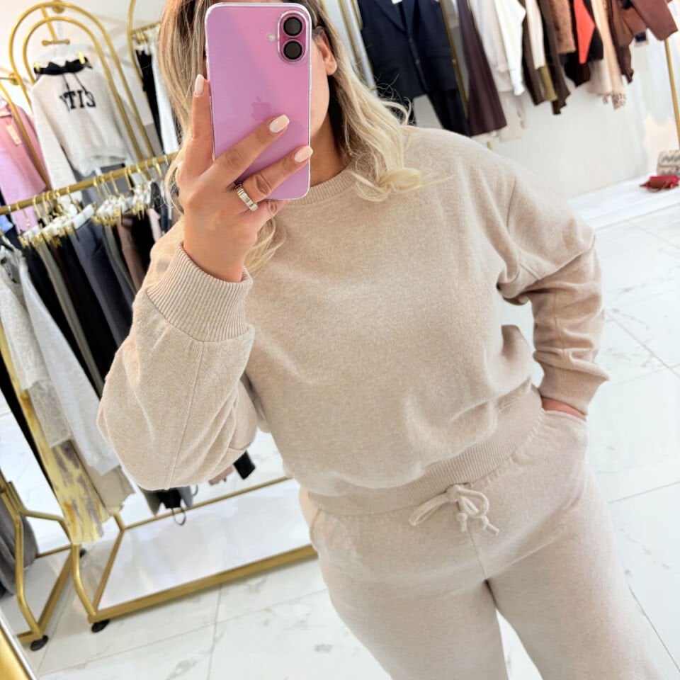 Yumuşak Dokulu Geniş Paçalı İkili Takım