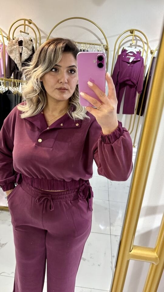 Bordo Şık Rahat Takım – Yeni Sezon Salaş İkili Takım