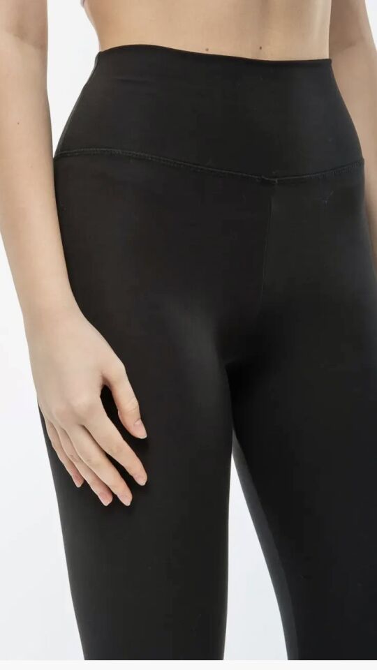 Nanofit Yüksek Bel Toparlayıcı Siyah Tayt