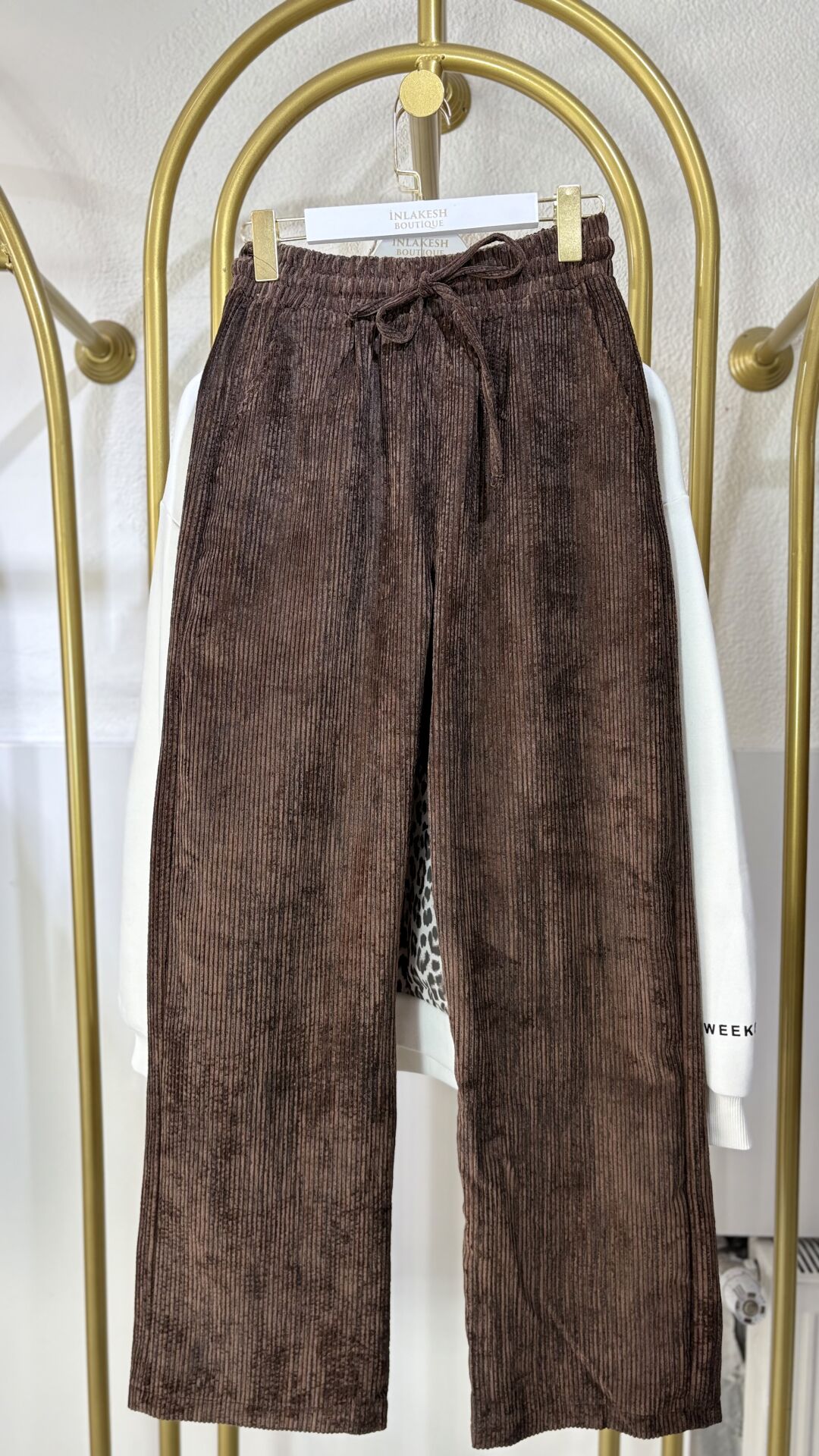 Kahverengi Kadife Pantolon