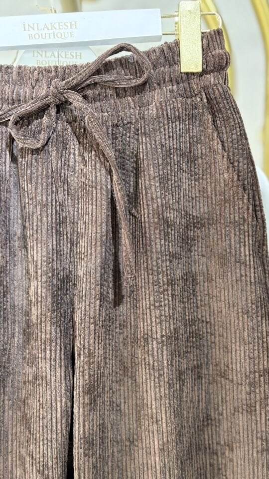 Kahverengi Kadife Pantolon