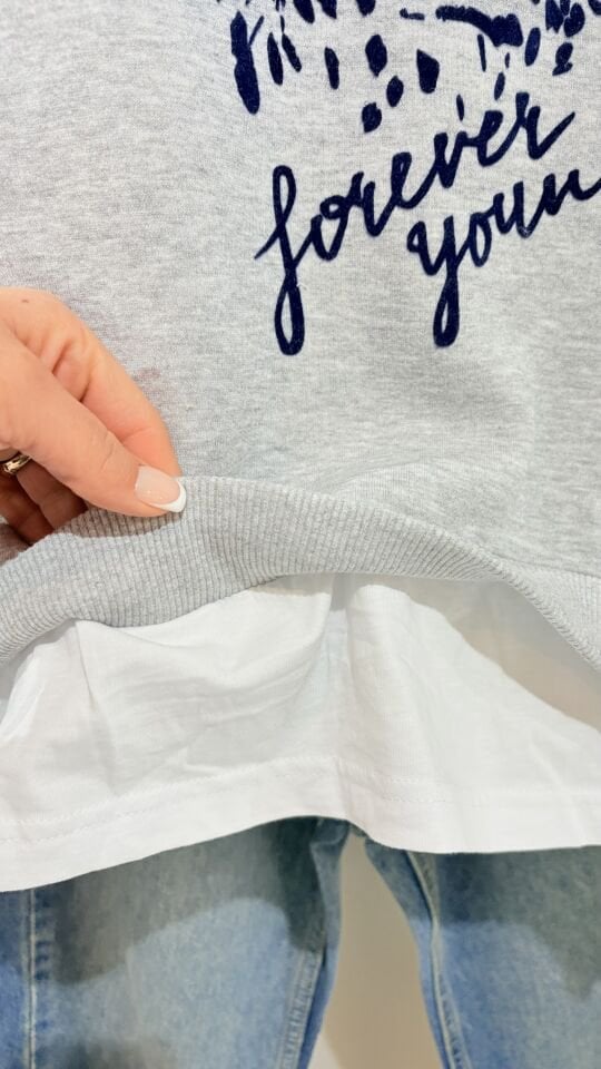 Leopar Baskılı Oversize Sweat