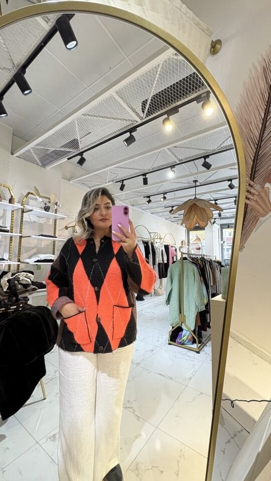 Baklava desen Kalın Hırka