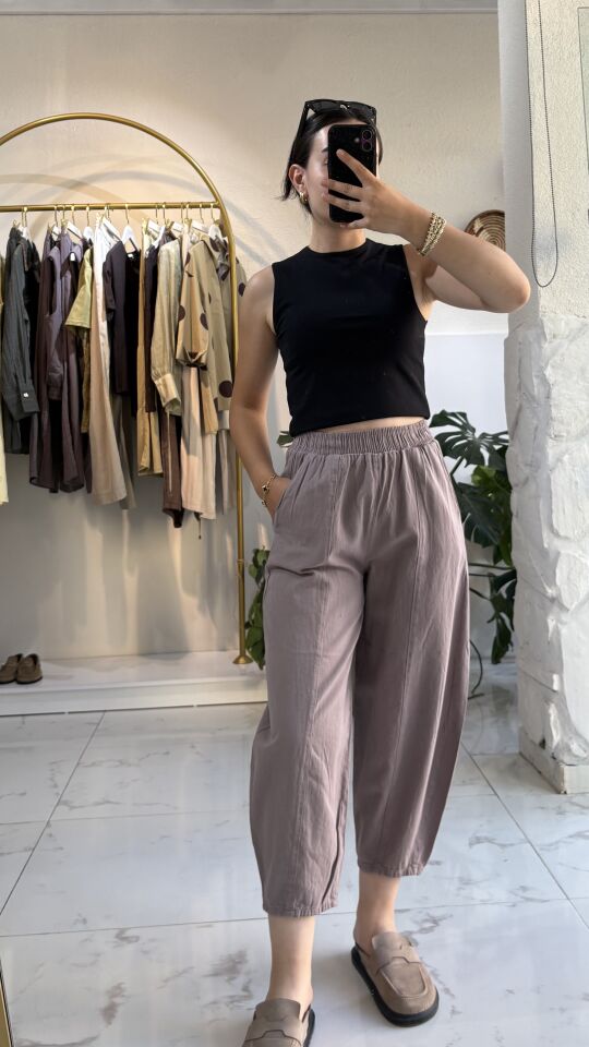 KETEN MÜRDÜM ŞALVAR MODEL PANTOLON